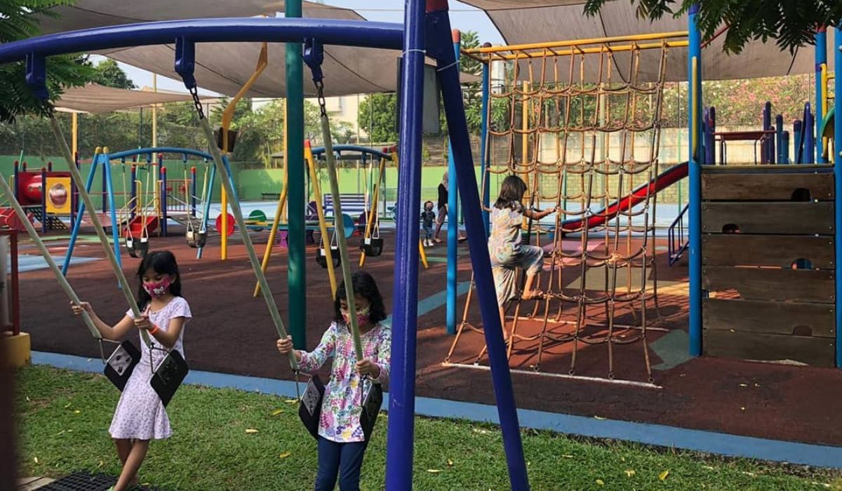 playground outdoor di jabodetabek, taman bermain anak, the playground kemang