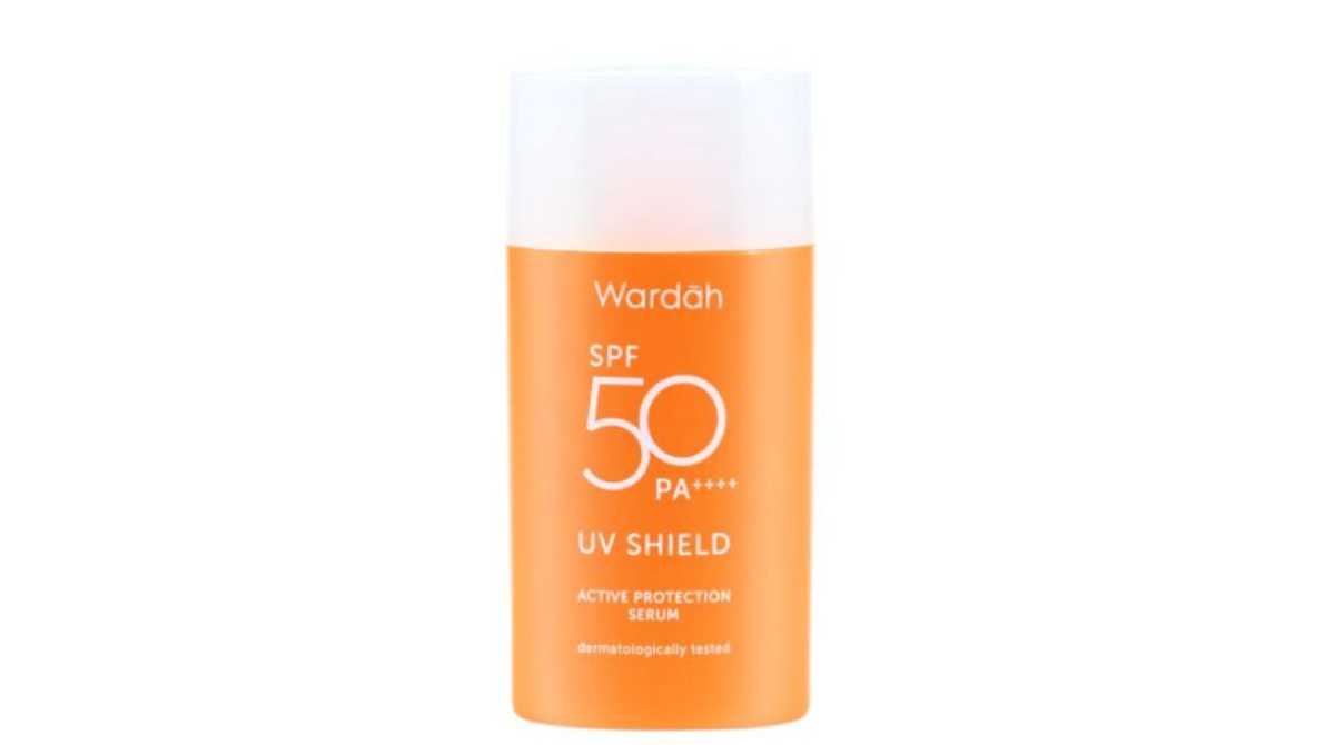 rekomendasi sunscreen wardah, tabir surya wardah, merk sunscreen terbaik, UV Shield Active Protection Serum SPF 50