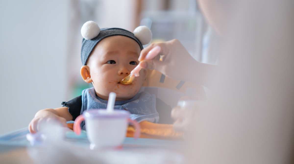 snack mpasi untuk bayi 6 bulan, camilan untuk bayi, bayi diberikan mpasi, bayi makan puree