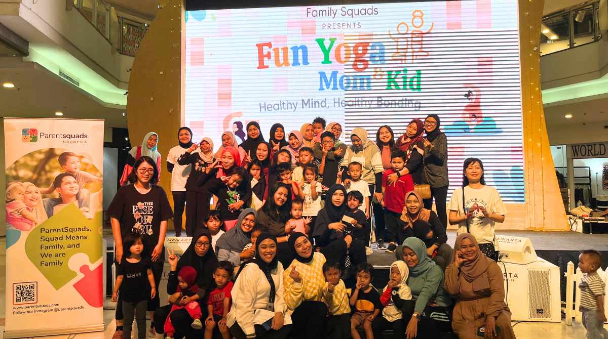 fun yoga family squads, event keluarga, event jakarta