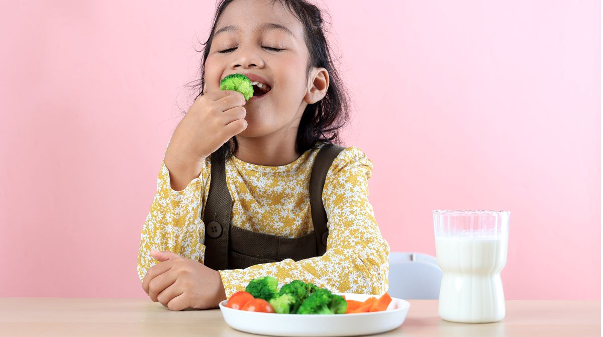 anak konsumsi sayur, anak makan sayur